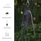 Glitzhome® 30" Black Solar Lighted Hanging Plastic Planters, 2ct.